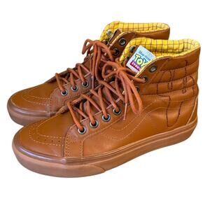 VANS X Disney Pixar Toy Story Woody Leather Cactus SK8 Hi Sneaker Shoe Sz 5/6.5